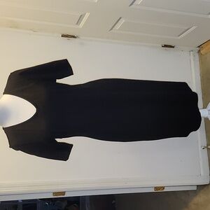 Cabi Claire Black Ponte Knit Career Sheath Dress Size 10 office modest